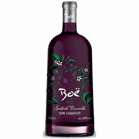 Botella de ginebra Boe Scottish Bramble Gin Liqueur