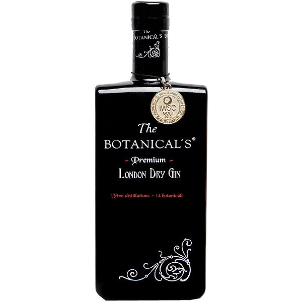 Botella de ginebra premium The Botanical's