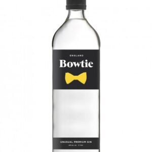 Botella de ginebra premium Bowtie con diseño elegante