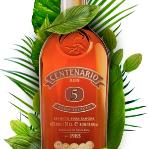 Botella de ron Centenario 5 añejo selecto