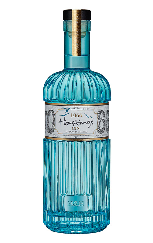 Botella de ginebra 1066 Hasting Gin