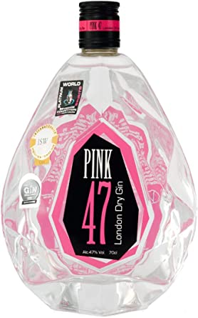 Botella de ginebra Pink 47 London Dry Gin